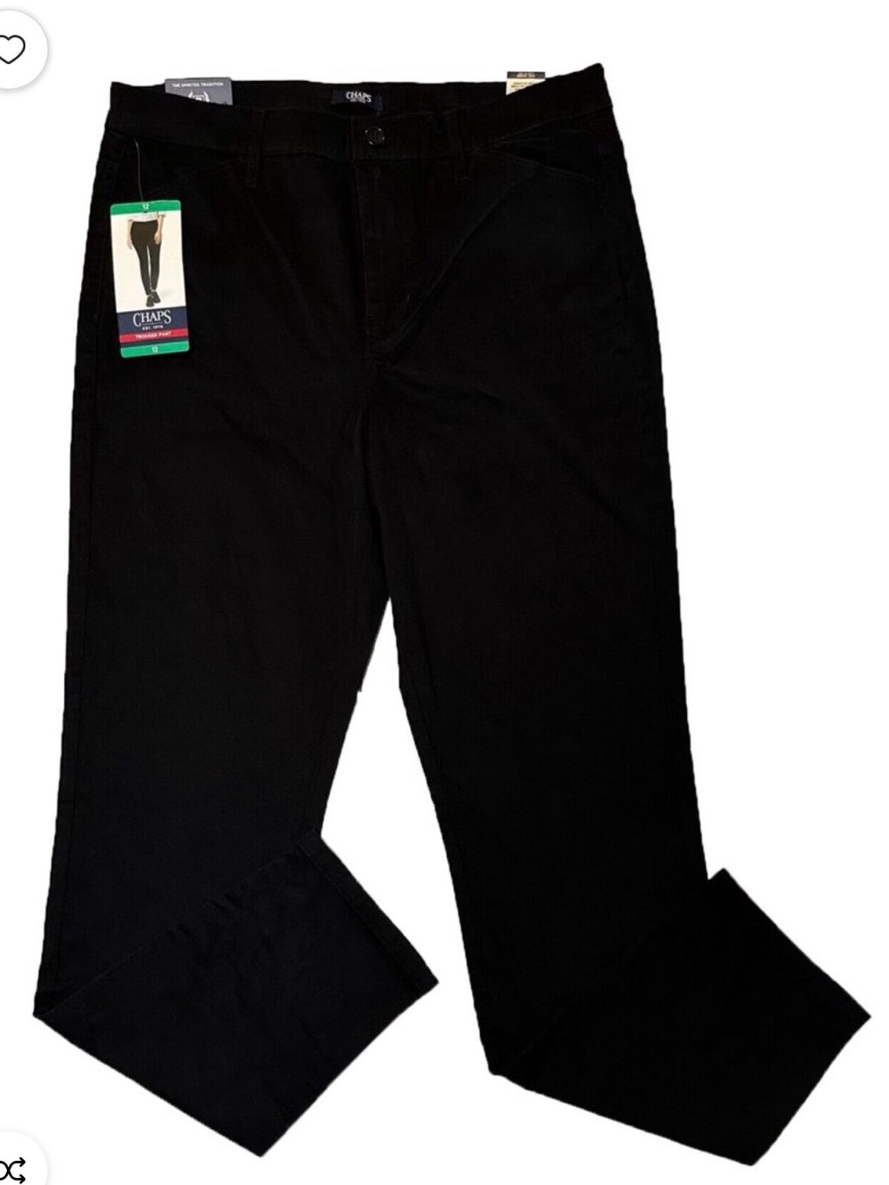 Chaps Black Stretch Dress Pants